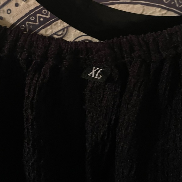 Plus Size Women’s black off the shoulder midi dress size XL pre-owned - Picture 2 of 10